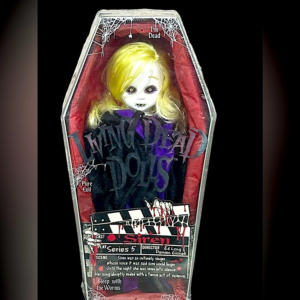 Mezco 2000 Living Dead Dolls Series 5 - SIREN - Closed  Box 10.25 Inches